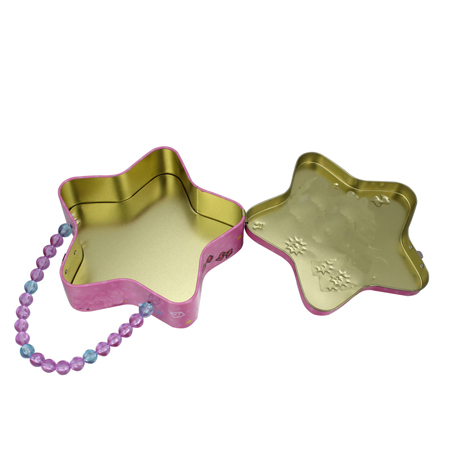 star shaped metal box for cookie packing